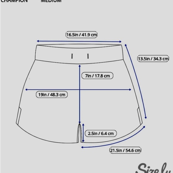 Champion Women’s Athletic Skorts M Black White w/White Stripe Shorts Skirt - Picture 9 of 11